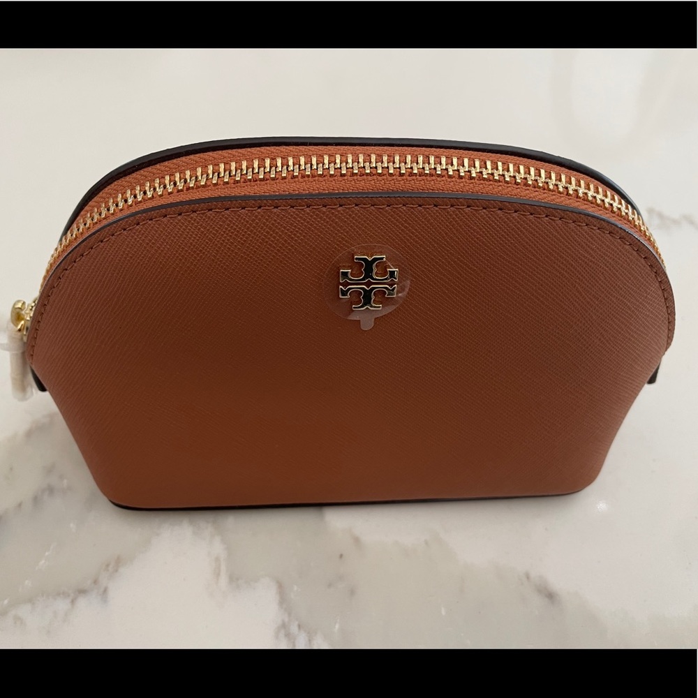 Tory Burch Leather Cosmetic Bag